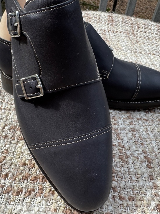 John Lobb MTO William, Blue Buffalo w/White Stitching New, Never Worn- 10UK.11US main image 6